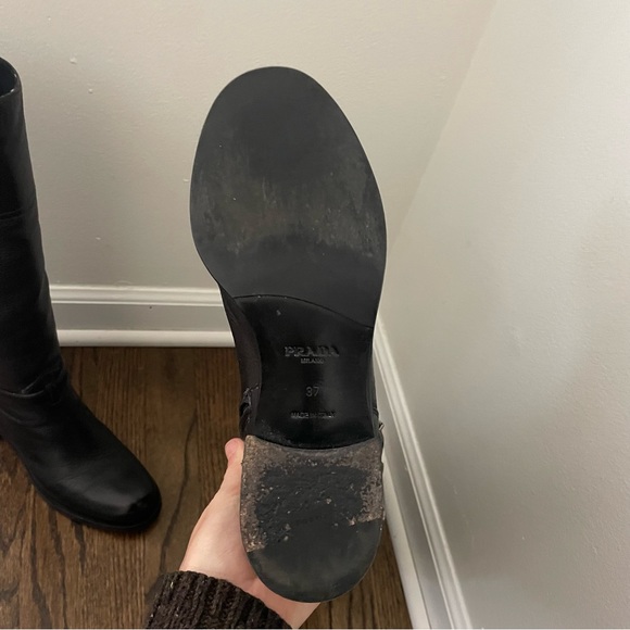 Prada Calzature Donna Black Knee high riding boots - Picture 5 of 10